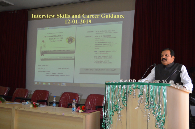 IQAC ,Career Guidance Programmes  Photos 2018 - 19